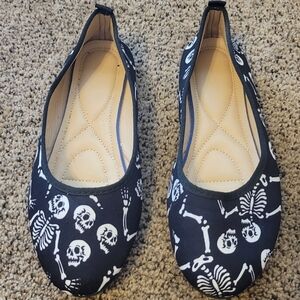Skeleton Flats Sz 7
